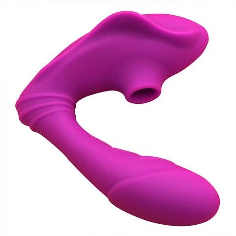 Wholesale prices Rechargeable Sucker Vibrating Clit G-spot Massager Masturbation Dildo Vibrator