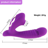 Wholesale prices Wearable Wireless Remote Control Sucker Vibrating clit Vibrator G-spot Massager Masturbation Dildo Vibrator