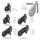 Wholesale prices Resin Male Chastity Device Cobra Cock Cage Penis Cock Ring Sleeve Lock Penis Cage Bondage Belt Fetish Sex Toy