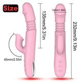 Wholesale prices Double Tongue Vibrating dildo with warming Telescopic Rotating vibrators for woman Anal vaginal Clitoris Stimulator sex toys