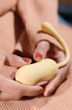 Wholesale prices Vibrating+Electric Shock+Phone APP control Little yellow chickenPhone APP Remote Control Masturbator Nipples Clit Vagina Stimulator Vibrating Egg