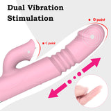 Wholesale prices Double Tongue Vibrating dildo with warming Telescopic Rotating vibrators for woman Anal vaginal Clitoris Stimulator sex toys