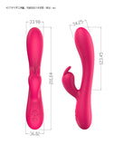 Wholesale prices Heating Rechargable Realistic Dildo G Spot Vagina Clit Massager AV Rabbit Vibrator