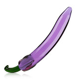 Wholesale prices Artificial Penis Anal Butt Plug Colored Glass Fruit Vegetable Dildos