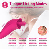 Wholesale prices Tongue G spot Sucking Vibrator Licking Vagina Nipples Clit Stimulation Clitoris Stimulator