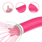 Wholesale prices Tongue Licking Pump Clit G-spot Vibrator Vagina Breast Massager Masturbator Women Clitoris Stimulator