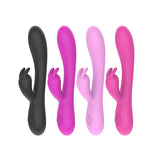 Wholesale prices Rechargable Realistic Dildo G Spot Vagina Clit Massager AV Rabbit Vibrator