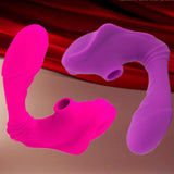 Wholesale prices Wearable Rechargeable Wireless Remote Control Sucking Clit Vibrator G-spot Massager Dildo Butterfly Vibrator