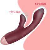 Wholesale prices Clit Vagina Stimulator Rechargeable Female Masturbator Two heads Heating G-Spot AV Vibrator