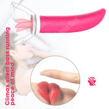 Wholesale prices Tongue Licking Pump Clit G-spot Vibrator Vagina Breast Massager Masturbator Women Clitoris Stimulator
