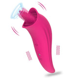 Wholesale prices Tongue G spot Sucking Vibrator Licking Vagina Nipples Clit Stimulation Clitoris Stimulator