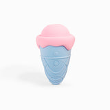 アイスクリーム形状バイブレーター舌舐め吸引乳首吸盤膣 G スポット口腔オナホールクリトリス刺激