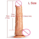Wholesale prices Flesh Suction Cup Swing penis masturbation Realistic Big Glans Dildo