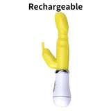 Wholesale prices Rechargable Realistic Dildo Rabbit G Spot Clit Massager Silicone Stimulation AV Vibrator